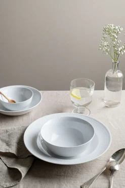 Swedish Grace deep plate Ø19 cm, snow (white)