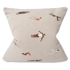 Swimmers cushion cover 48x48 cm, beige