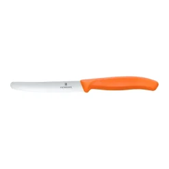 Swiss Classic serrated sausage/tomato knife 11 cm, Orange