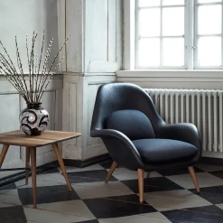 Swoon armchair, Hallingdal 65 180-oiled oak