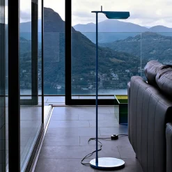 Tab F LED floor lamp, Black lacquer