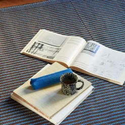 Tapis rug 140x200 cm, Chestnut-blue