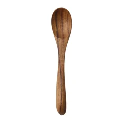 Teak salt spoon, Brown