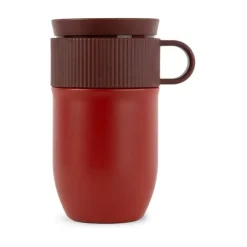Ted car mug thermos mug 28 cm, Wine red