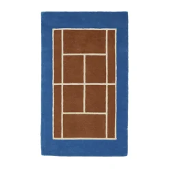 Tennis mat, Caramel-Optic blue, 88x150 cm