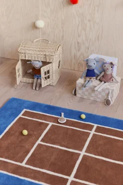 Tennis mat, Caramel-Optic blue, 88x150 cm