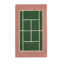 Tennis mat, Green-rose, 88x150 cm
