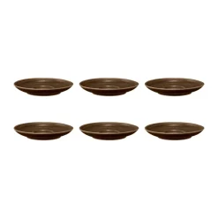 Terra coffee saucer Ø12 cm 6-pack, Earth Brown
