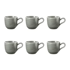Terra espresso cup 9 cl 6-pack, Pearl Grey