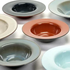 Terres de Rêves deep plate 21.3 cm, Dark blue-rust