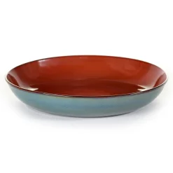 Terres de Rêves pasta plate 23.5 cm, rust-smokey blue