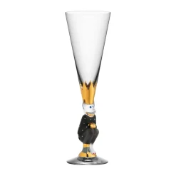 The Sparkling Devil champagne glass 19 cl, Dark grey