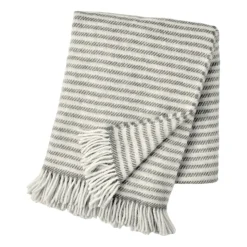Tidal wool throw 130x180 cm, Dark grey