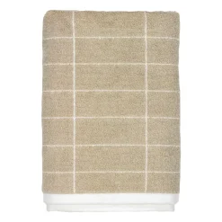 Tile Stone bath towel 70x140 cm, Sand-off white