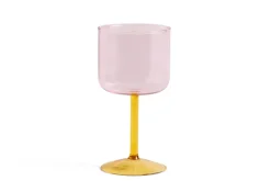 Tint wine glass 25 cl 2-pack, Pink-yellow