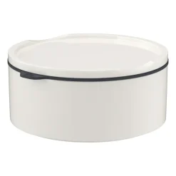 To Go & To Stay lunch box porcelain M Ø13 cm, White
