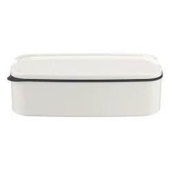 To Go & To Stay lunch box porcelain M 13x20 cm, White