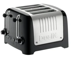 Toaster Lite 4 Slices, Glossy black