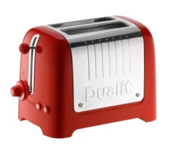 Toaster Lite 2 slices, Glossy bright red