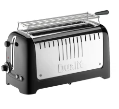 Toaster Lite Long 4 Slices, Glossy black