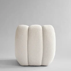 Toe lounge chair bouclé, Off-white