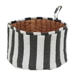 Toppu bread basket Ø24 cm, Black-white -taupe