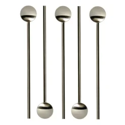 Tor cocktailspoon with straw 20 cm 6-pack, Stainless steel
