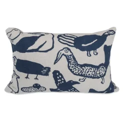 Tori cushion cover 38x58 cm, nature-blue