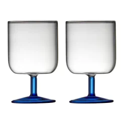 Torino wine glass 30 cl 2-pack, Clear-blue