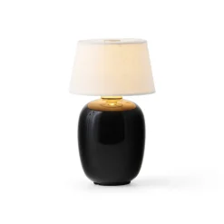 Torso table lamp portable, Black