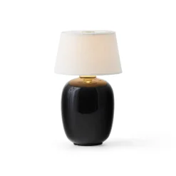 Torso table lamp portable, Black