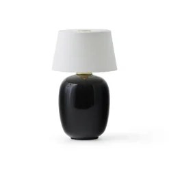 Torso table lamp portable, Black