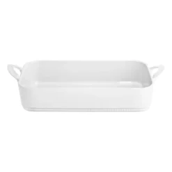 Toulouse oven dish white, 18x31 cm