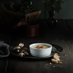 Toulouse soup bowl straight edge Ø 14cm, White