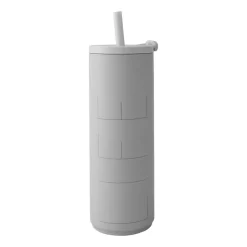 Travel Life thermos with straw 50 cl, Light grey