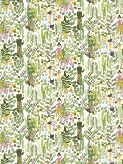Trädgård oilcloth, Green