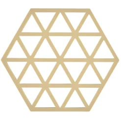 Triangles trivet 14x16 cm, warm sand