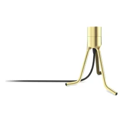 Tripod base lamp stand, Brushed brass