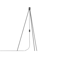 Tripod lamp stand floor, black