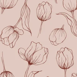 Tulipa napkins 33x33 cm, Blush