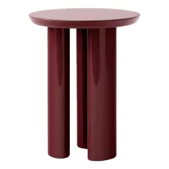 Tung JA3 side table, burgundy red