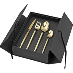 Tvis cutlery set 16 pieces, gold
