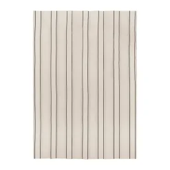 Twill bedspread, Off-white-black, 180x260 cm