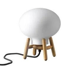 U6 Hiti Mini table lamp, Opal glass-oak nature lacquered