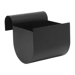 Uma balcony planter small 20 cm, Black