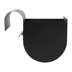 Uma balcony planter small 20 cm, Black