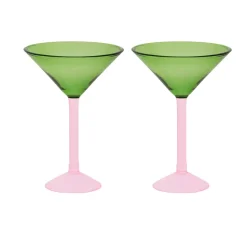 Urban Nature Culture gift set martini glasses 2-pack, Green