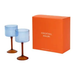 Urban Nature Culture gift set gin-tonic glasses 2-pack, Blue