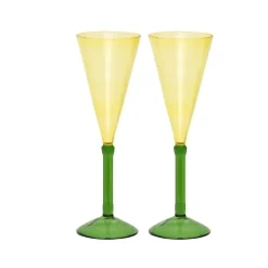 Urban Nature Culture gift set champagne glasses 2-pack, Pink
