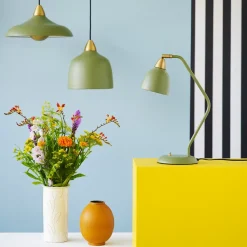 Urban table lamp, matte olive (green)